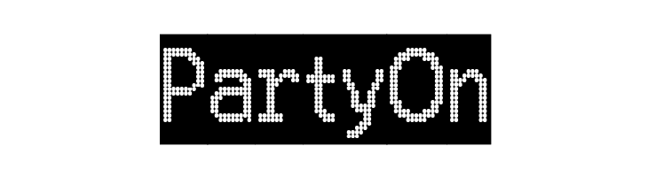 24 LED Modul  Free Fonts Download