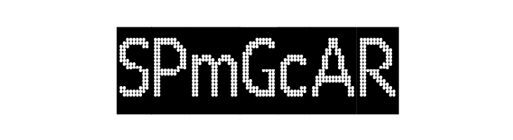 24 LED Modul  Free Fonts Download