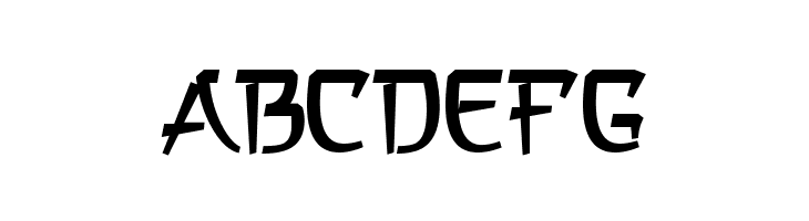 a Asian Hiro  Free Fonts Download