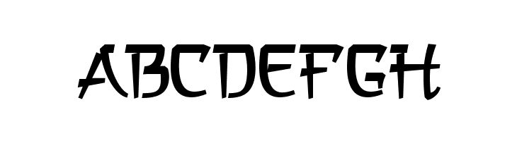 a Asian Hiro  Free Fonts Download