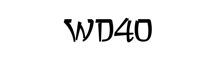 a Asian Hiro  Free Fonts Download