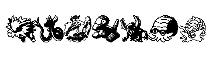 Pokemon pixels 2  Free Fonts Download
