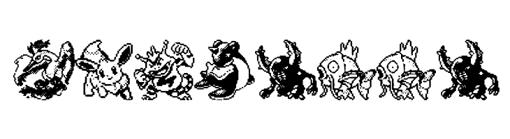 Pokemon pixels 2  Free Fonts Download