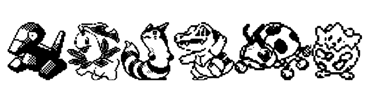 Pokemon pixels 2  Free Fonts Download