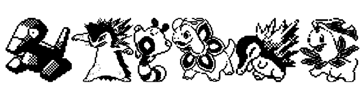 Pokemon pixels 2  Free Fonts Download