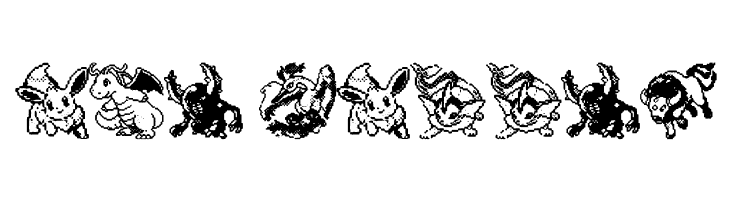 Pokemon pixels 2  Free Fonts Download