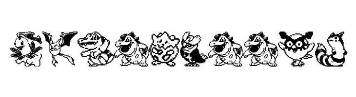 Pokemon pixels 2  Free Fonts Download
