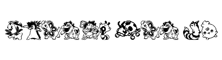 Pokemon pixels 2  Free Fonts Download