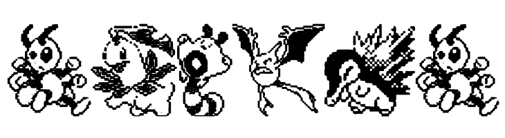 Pokemon pixels 2  Free Fonts Download