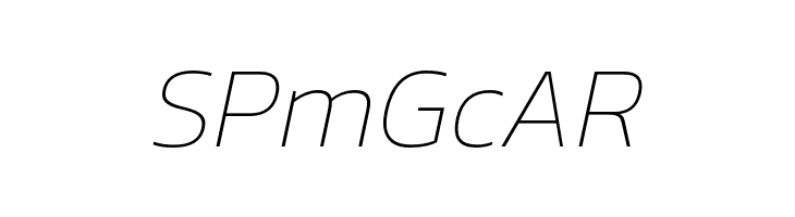 Kanit Thin Italic  Free Fonts Download