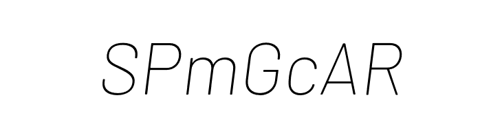 Barlow Thin Italic  Free Fonts Download