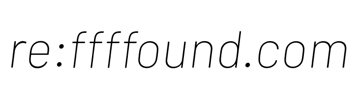 Barlow Thin Italic  Free Fonts Download