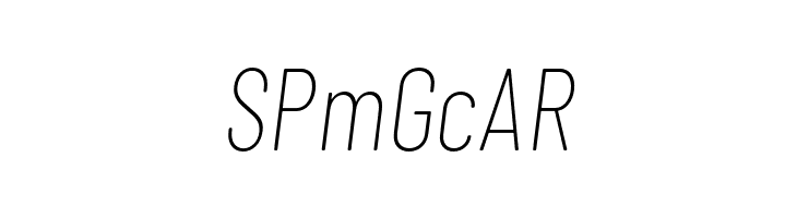 Barlow Condensed Thin Italic  Free Fonts Download