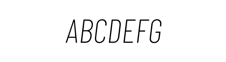 Barlow Condensed ExtraLight Italic  Free Fonts Download