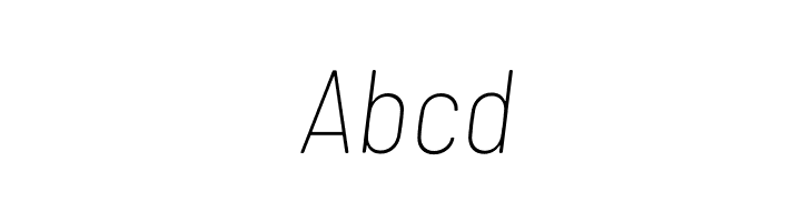 Barlow Semi Condensed Thin Italic  Free Fonts Download