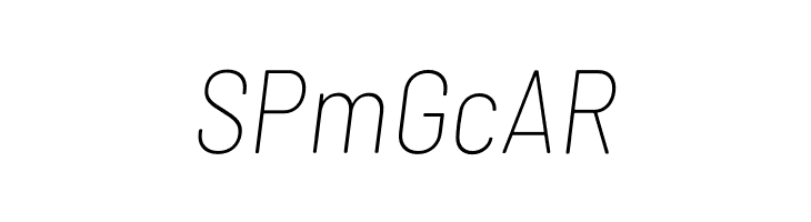 Barlow Semi Condensed Thin Italic  Free Fonts Download