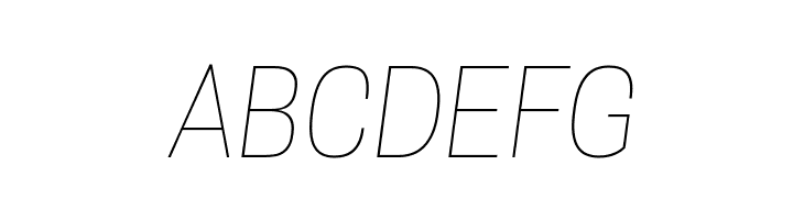 Tanohe Sans Thin Italic  Free Fonts Download