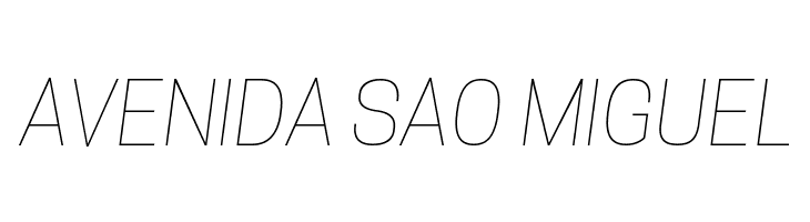 Tanohe Sans Thin Italic  Free Fonts Download