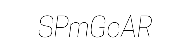 Tanohe Sans Thin Italic  Free Fonts Download