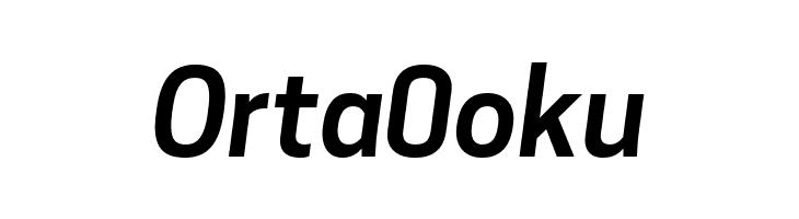 Tanohe Sans SemiBold Italic  Free Fonts Download