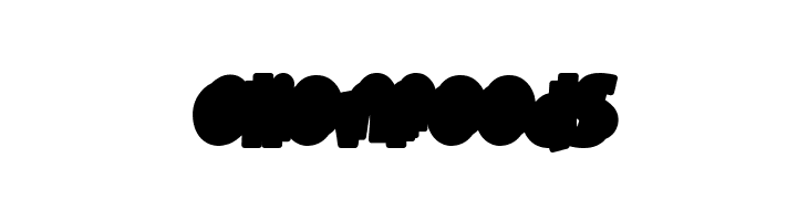 Rhuma Sinera Shadow.  Free Fonts Download