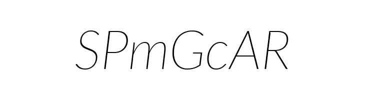 Lato Thin Italic  Free Fonts Download