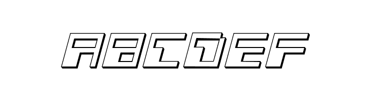 Phaser Bank 3D Italic  Free Fonts Download