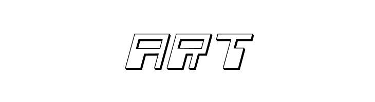 Phaser Bank 3D Italic  Free Fonts Download