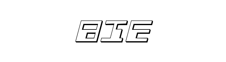 Phaser Bank 3D Italic  Free Fonts Download