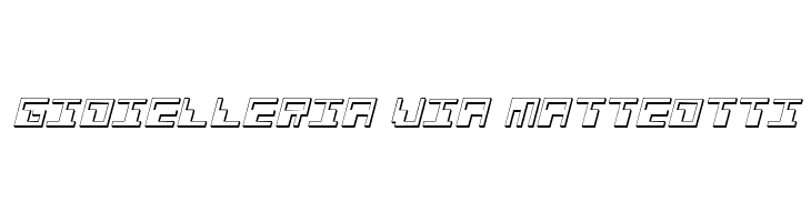 Phaser Bank 3D Italic  Free Fonts Download