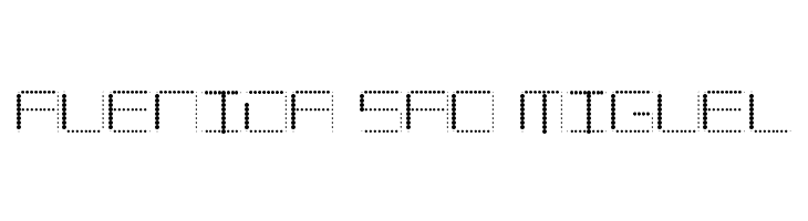 Amaya Technical Dots Regular  Free Fonts Download