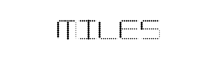 Amaya Technical Dots Regular  Free Fonts Download