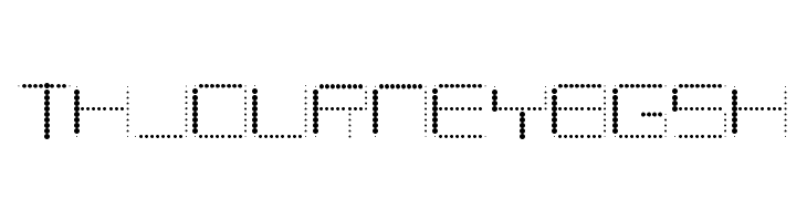 Amaya Technical Dots Regular  Free Fonts Download