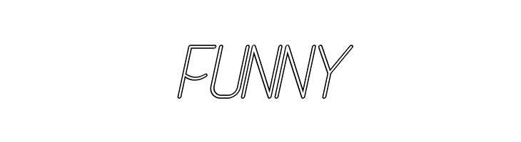 Buon Umore Hollow Italic  Free Fonts Download