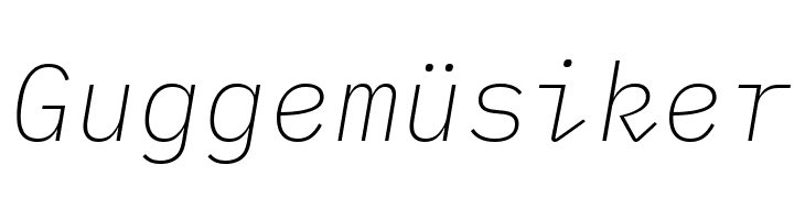 IBM Plex Mono ExtraLight Italic  Free Fonts Download