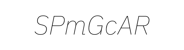 IBM Plex Sans Thin Italic  Free Fonts Download