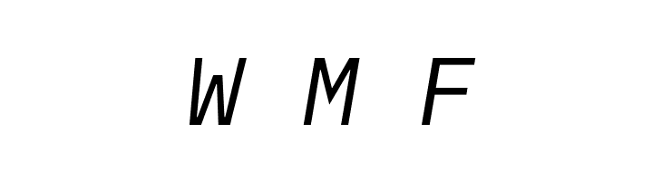 IBM Plex Mono Italic  Free Fonts Download
