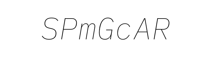IBM Plex Mono Thin Italic  Free Fonts Download