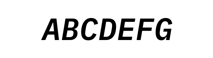 IBM Plex Mono SemiBold Italic  Free Fonts Download