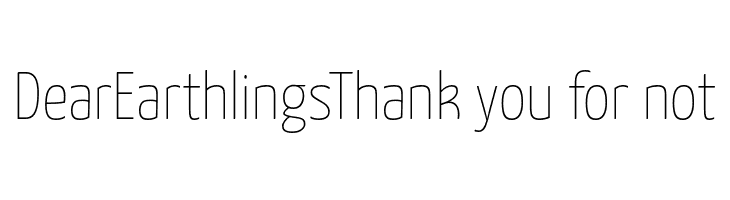 Yanone Kaffeesatz Extra Light  Free Fonts Download