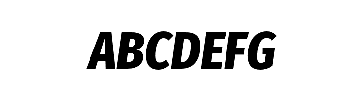 Fira Sans Condensed ExtraBold Italic  Free Fonts Download