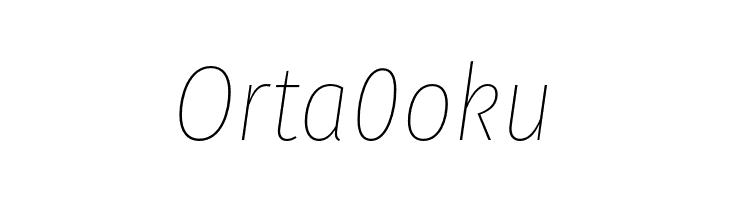 Fira Sans Condensed Thin Italic  Free Fonts Download