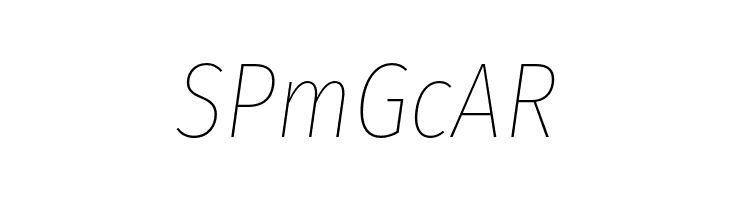 Fira Sans Condensed Thin Italic  Free Fonts Download