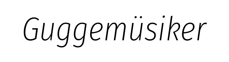 Fira Sans Condensed ExtraLight Italic  Free Fonts Download