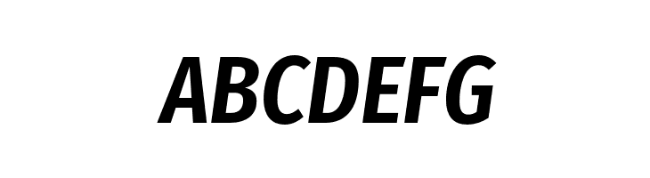 Fira Sans Condensed SemiBold Italic  Free Fonts Download