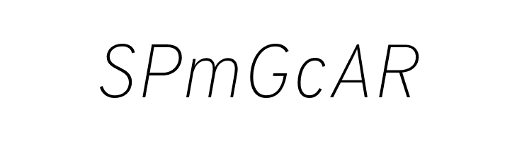 Overpass Thin Italic  Free Fonts Download