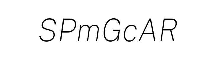 Public Sans Thin Italic  Free Fonts Download