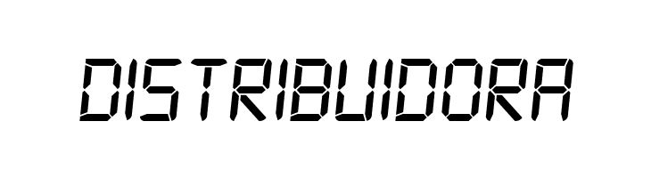 Digital-7 Italic  Free Fonts Download