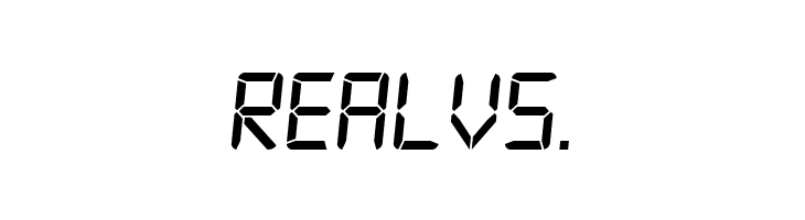 Digital-7 Italic  Free Fonts Download