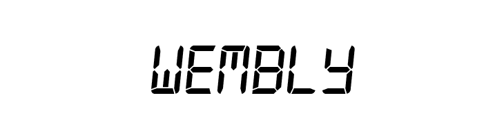 Digital-7 Italic  Free Fonts Download